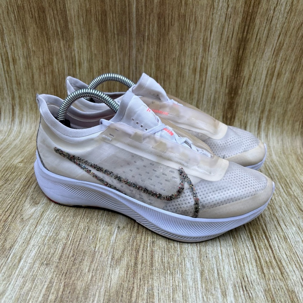 Nike Zoom Fly 3 AW‎ Women's Size 6 White Lava Glow Shoes Sneakers BV7780-100